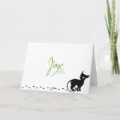 丘の挨拶状のジンクス カード (裏面)