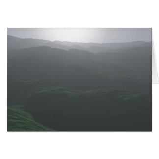 丘の淡い色のな眺め