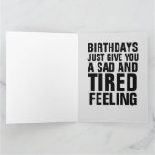 丘の特大のおもしろい誕生日 カード (内部)