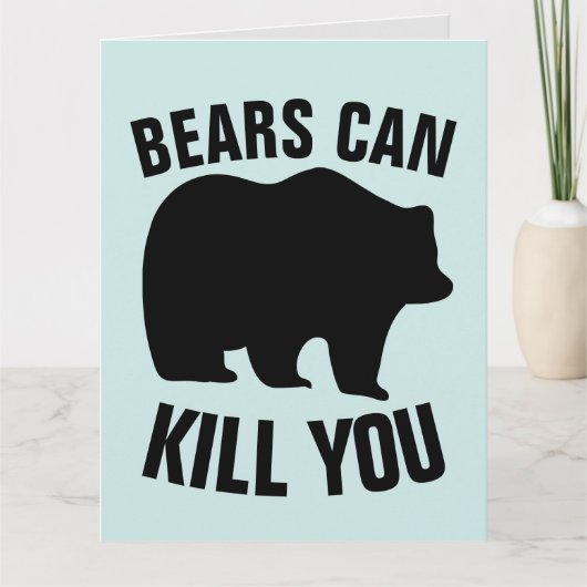 丘の特大のおもしろい誕生日 カード (正面)