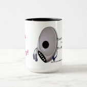 丘の第40誕生日のコーヒー・マグ上のCDプレーヤー マグカップ (中央)