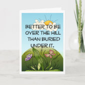 丘の誕生日に カード (正面)