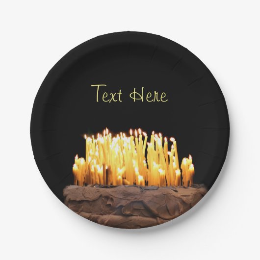 丘の誕生日上の方法方法 ペーパープレート (正面)