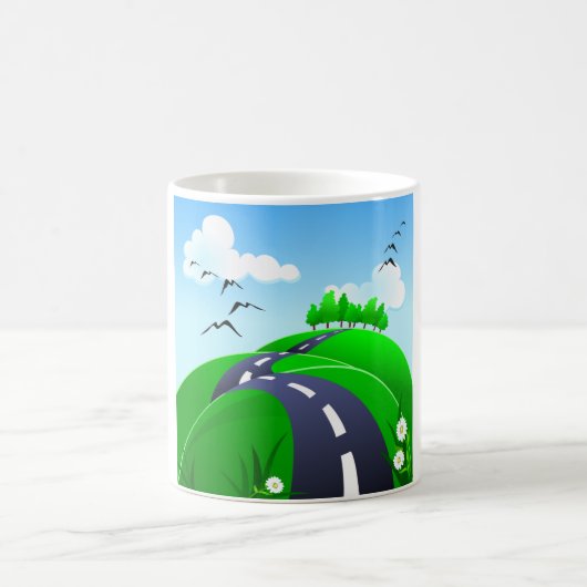 丘の道、マグ コーヒーマグカップ (中央)