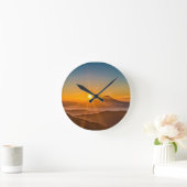 丘の間の日の出 ラウンド壁時計 (ホーム)