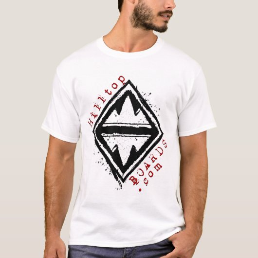 丘の頂上はワイシャツ#1に乗ります Tシャツ (正面)