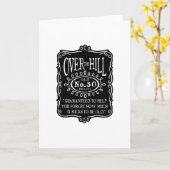 丘の30歳の誕生日 カード (黄色い花)