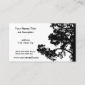 丘またはスピリチュアルの強さの©上の木 名刺 (裏面)