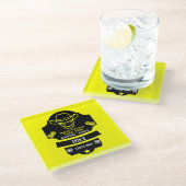 丘を越えて古くなる ガラスコースター (アングル)