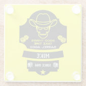 丘を越えて古くなる ガラスコースター (裏面)