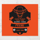 丘を越えて古くなる スパークリングワインラベル (シングルラベル)