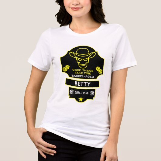 丘を越えて古くなる トライブレンドＴシャツ (正面)