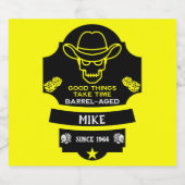 丘を越えて古くなる リキュールボトルラベル (シングルラベル)