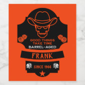 丘を越えて古くなる ワインラベル (シングルラベル)