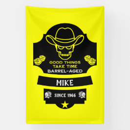 丘を越えて古くなる 横断幕