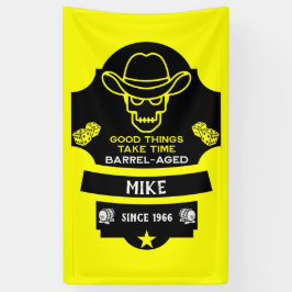 丘を越えて古くなる 横断幕