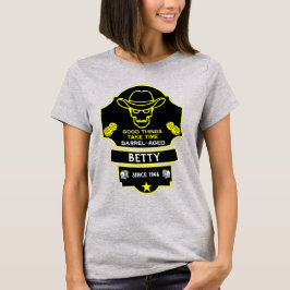 丘を越えて古くなる Tシャツ