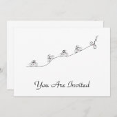 丘を越えて行く自転車乗り 招待状 (正面/裏面)