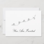 丘を越えて行く自転車乗り 招待状 (正面)