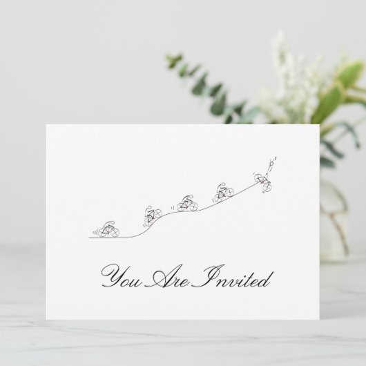 丘を越えて行く自転車乗り 招待状 (スタンド正面)