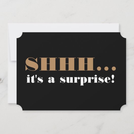 丘を越えて驚きの誕生日パーティーの招待状 招待状 (正面)