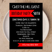 丘を越えて50歳の誕生日パーティーの招待状 招待状