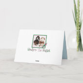 "丘を越えて"バセットハウンド誕生日カード サンキューカード (裏面)