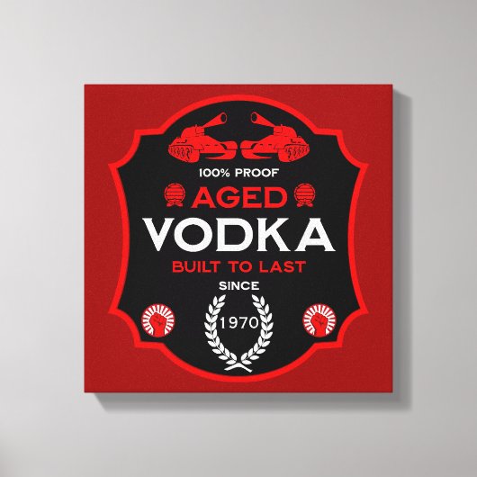 丘を越えてVodkaドリンカー キャンバスプリント (正面)