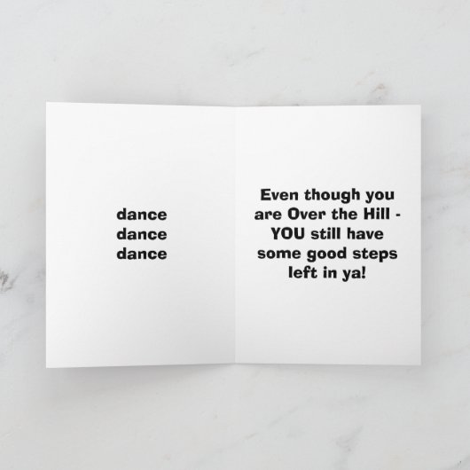 丘を踊り踊る カード (内部)