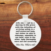 丘ユニークおもしろいの誕生日キーチェーンギフト越え キーホルダー (正面)