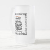 丘誕生日のケーキに フロストグラスビールジョッキ (正面左)