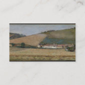 丘間の農場、Giverny、c.1887 名刺 (裏面)