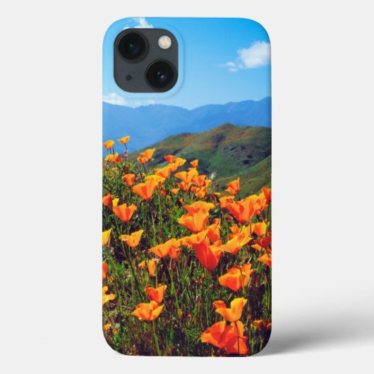 丘陵を覆うカリフォルニアポピー Case-Mate iPhoneケース (裏面)
