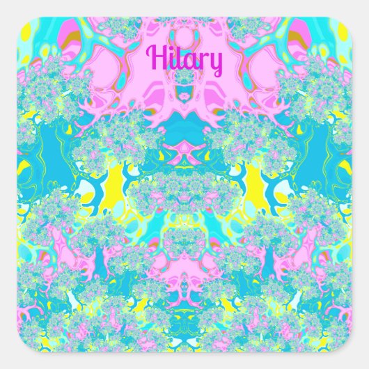 丘陵地～パステル完成度 スクエアシール (正面)