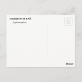 丘陵 ポストカード (裏面)