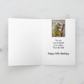 "丘"の上の幸せな第30誕生日Koalifiedおもしろい カード (内部)