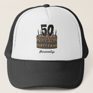 丘 の第50誕生日 DIYの名前に50および キャップ