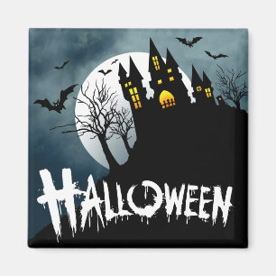 丘Spooktacularハロウィンのお化け屋敷 マグネット