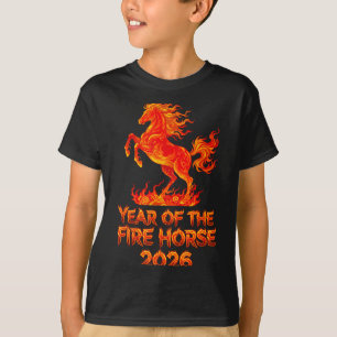 丙午の年、中国の干支旧正月 Tシャツ