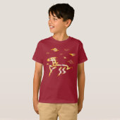 丙午2026年 4724年 丙午の年 火の馬 Tシャツ (正面フル)