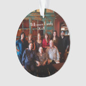 両カスタム面フォトクリスマス装飾 オーナメント (正面)