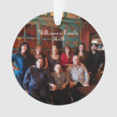 両カスタム面フォトクリスマス装飾 オーナメント (正面)