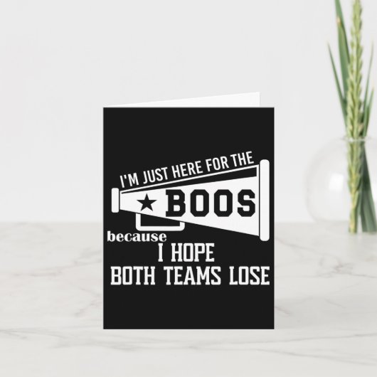 両チームが負けてくれればいいのに サッカー カード (正面)