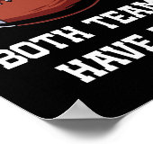 両チームともサッカーを楽しんでおもしろいほしい ポスター (角)