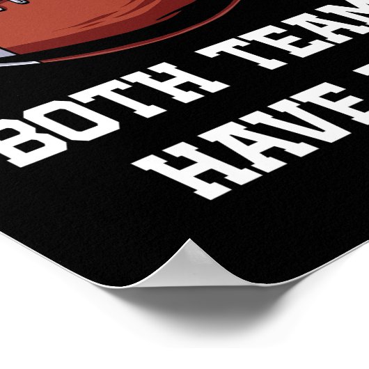 両チームともサッカーを楽しんでおもしろいほしい ポスター (角)