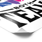 両チームのバイセクシュアルハロウィーンこうもり フォトプリント (角)