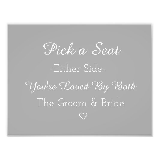 両側に座席を取る フォトプリント            (正面)