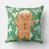 両側に狂ったかわいい二つの違いのパターン クッション (正面)