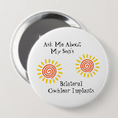 両側のある息子Pin 缶バッジ (正面&裏面)