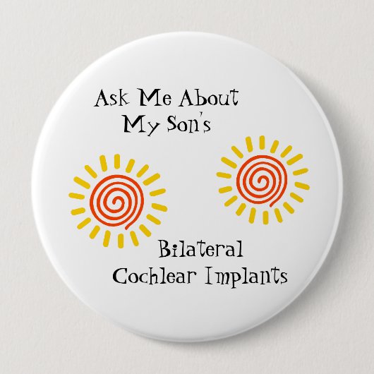 両側のある息子Pin 缶バッジ (正面)